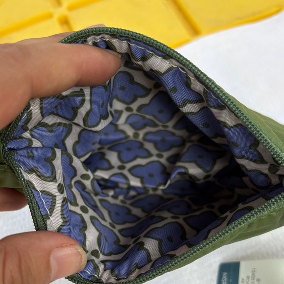 Vera Bradley Olive Quilted Cosmetic Bag - Picture 4 of 7